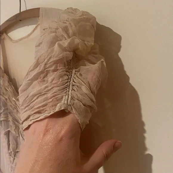 Antique, Edwardian silk chiffon maxi dress - Picture 5 of 12